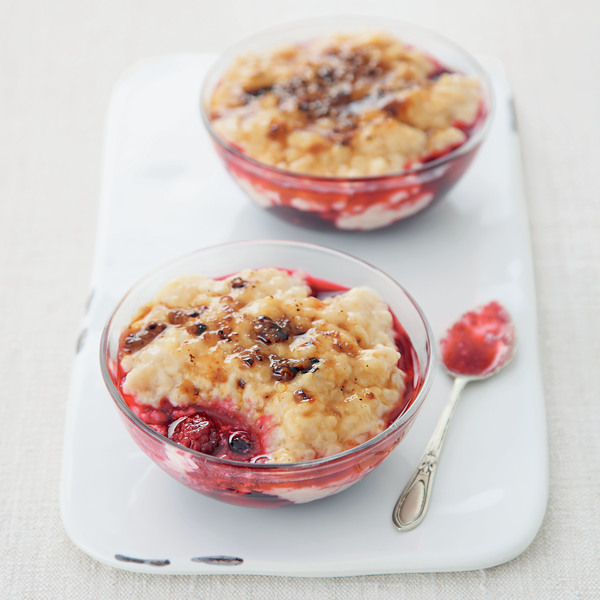 Caramelized Cherry Berry Blend Rice Pudding