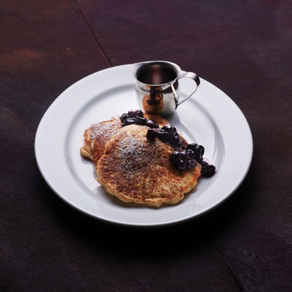 Blueberry Pancakes & Compote